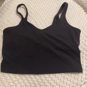 Black, size 8, cropped Lululemon align tank top
